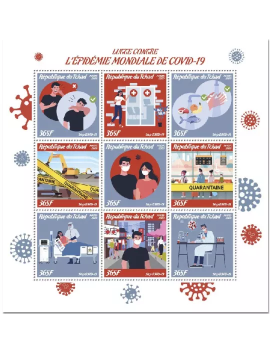 n° 2901/2909 - Timbre TCHAD Poste