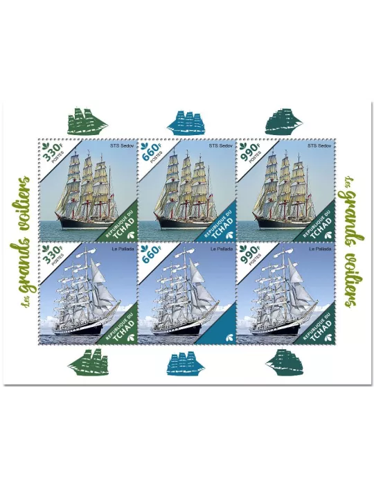 n° 3048/3053 - Timbre TCHAD Poste