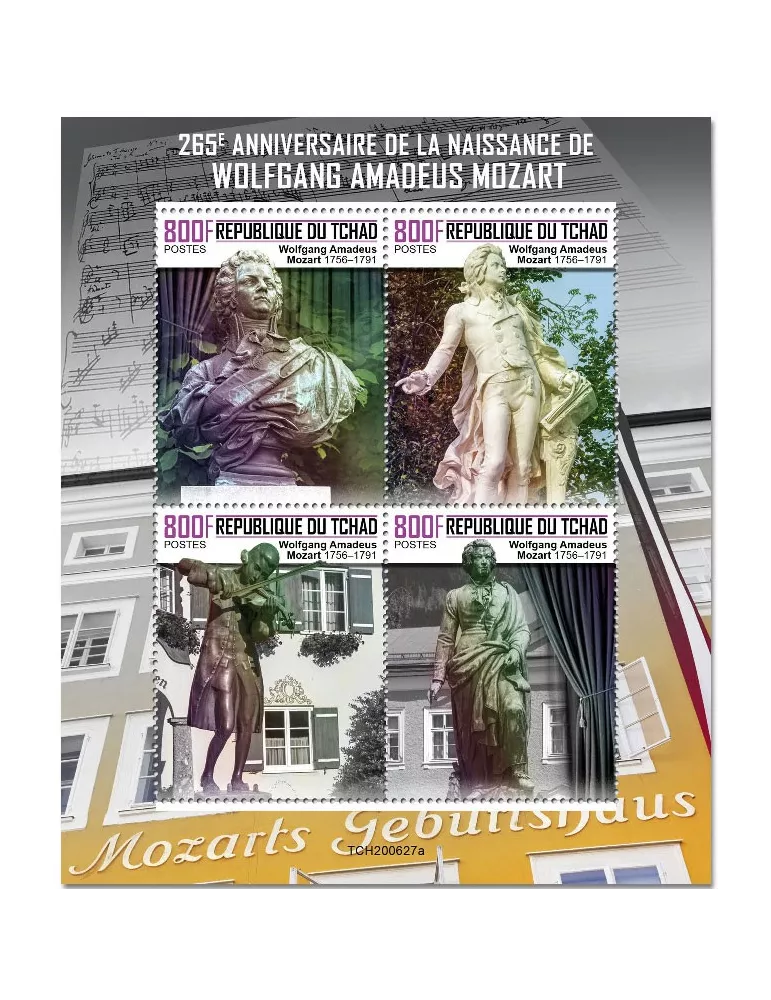 n° 3146/3149 - Timbre TCHAD Poste