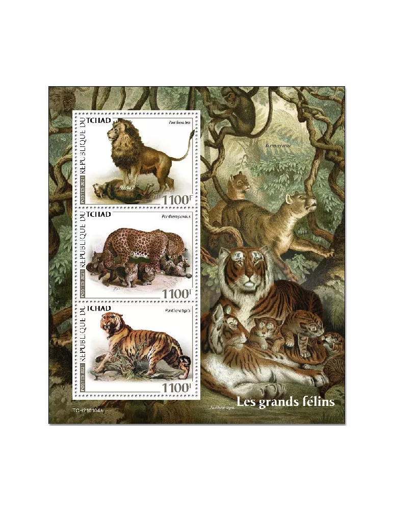 n° 3173/3175 - Timbre TCHAD Poste