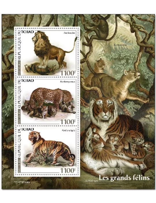 n° 3173/3175 - Timbre TCHAD Poste