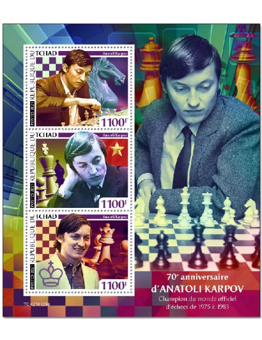 n° 3250/3252 - Timbre TCHAD Poste