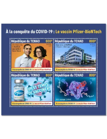 n° 3268/3271 - Timbre TCHAD Poste