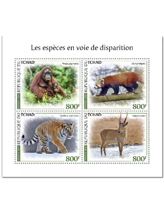 n° 3305/3308 - Timbre TCHAD Poste