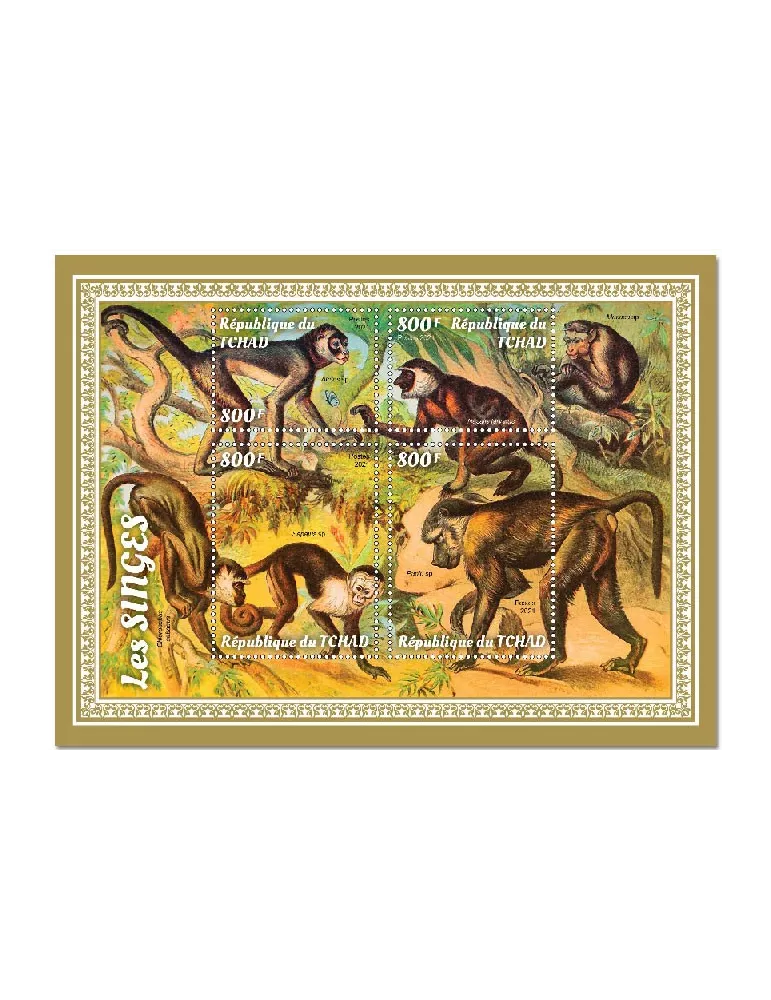 n° 3333/3336 - Timbre TCHAD Poste