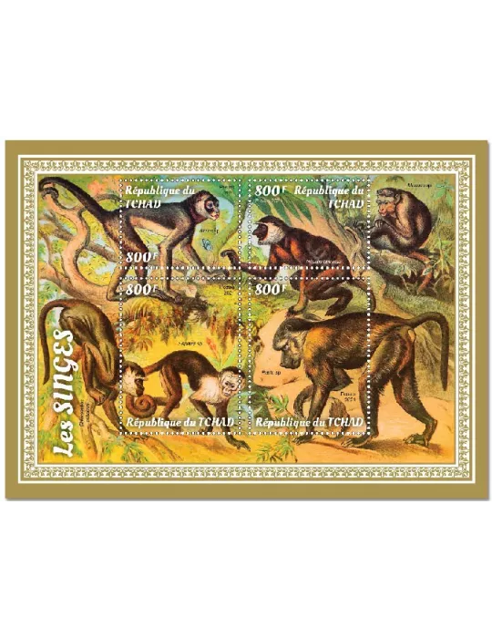 n° 3333/3336 - Timbre TCHAD Poste