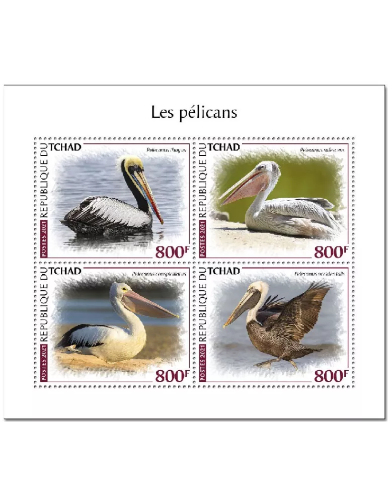 n° 3345/3348 - Timbre TCHAD Poste