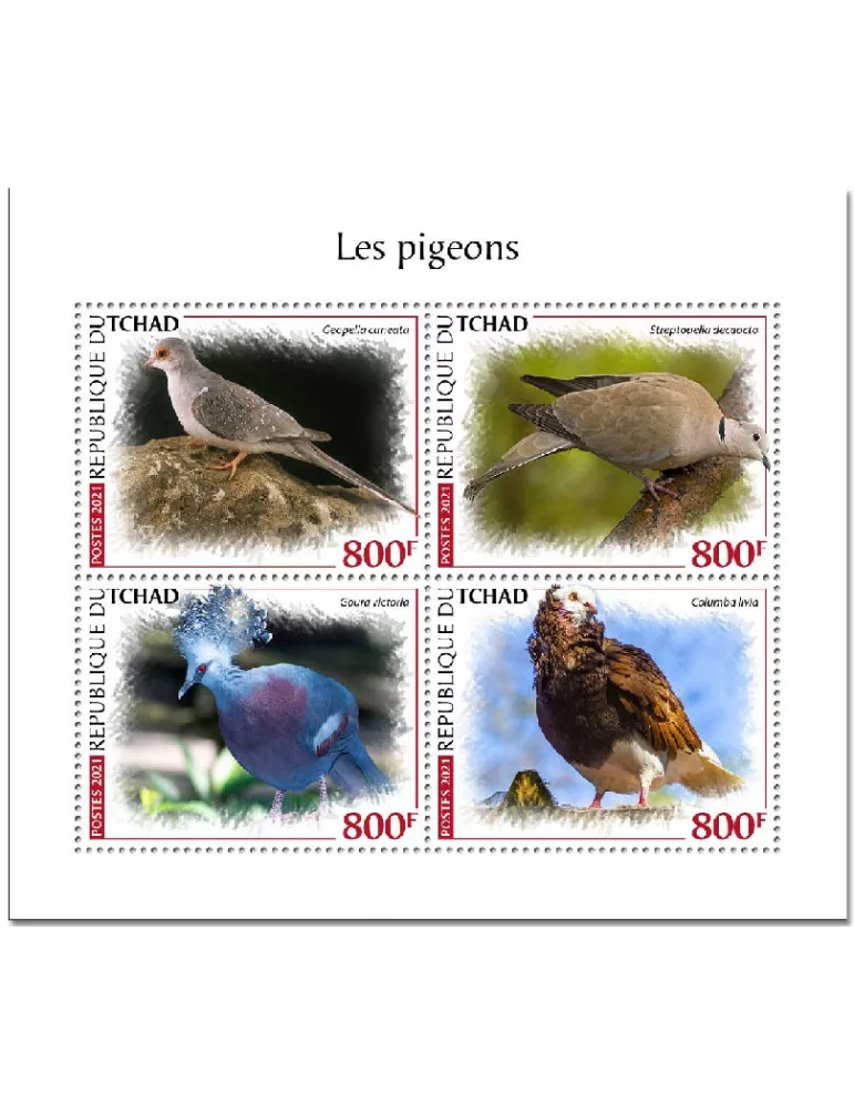 n° 3349/3352 - Timbre TCHAD Poste