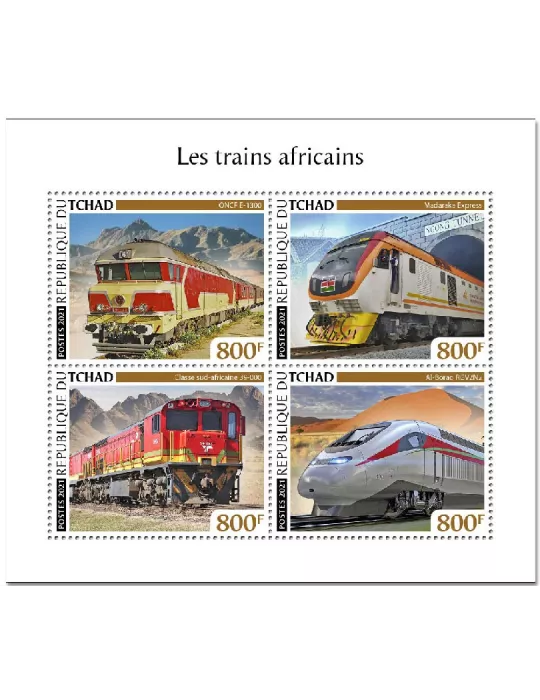 n° 3369/3372 - Timbre TCHAD Poste