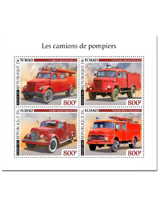 n° 3396/3399 - Timbre TCHAD Poste