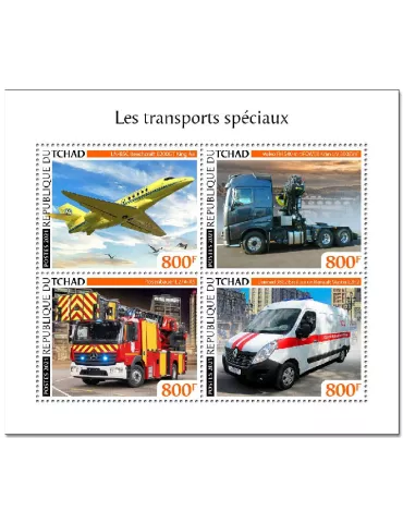 n° 3400/3403 - Timbre TCHAD Poste
