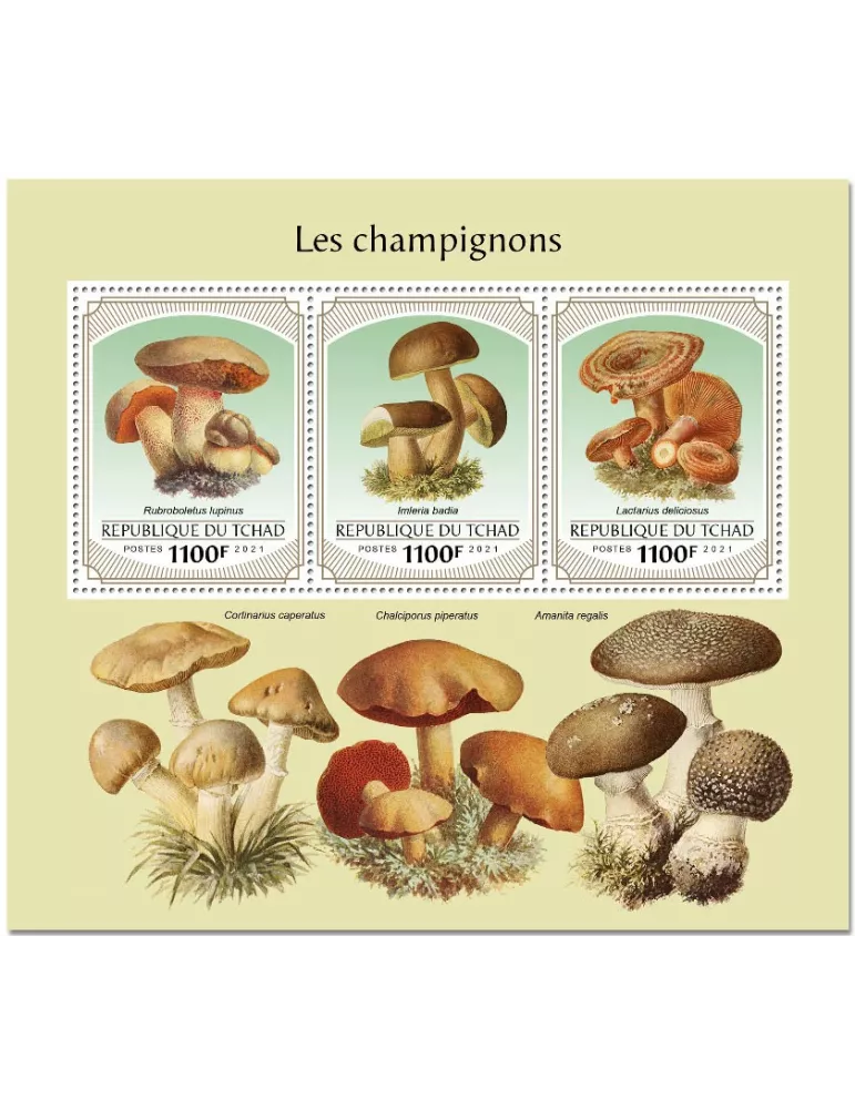 n° 3470/3472 - Timbre TCHAD Poste