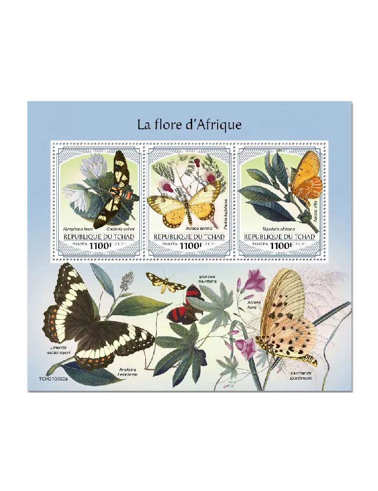 n° 3473/3475 - Timbre TCHAD Poste