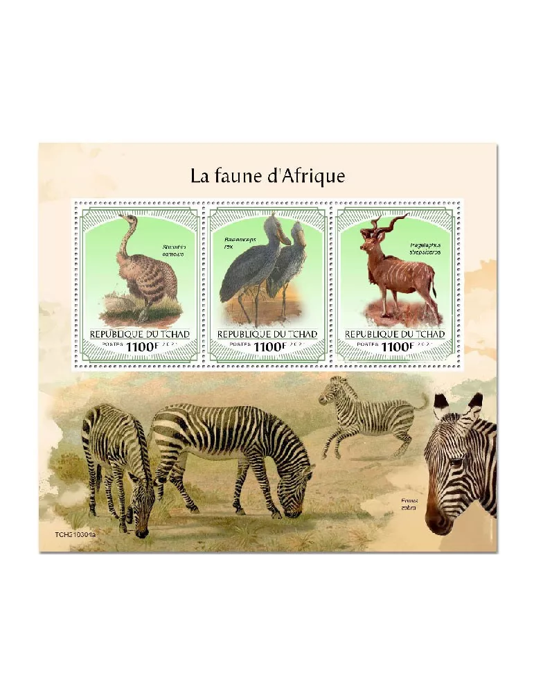 n° 3479/3481 - Timbre TCHAD Poste