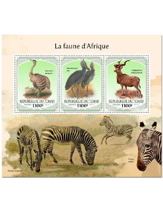 n° 3479/3481 - Timbre TCHAD Poste