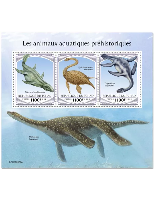 n° 3494/3496 - Timbre TCHAD Poste