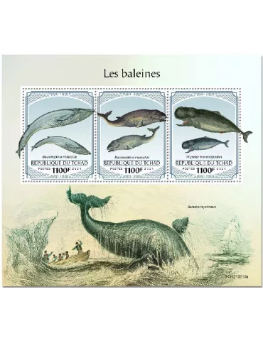 n° 3497/3499 - Timbre TCHAD Poste