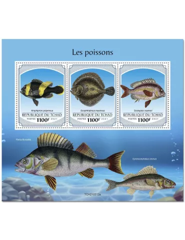 n° 3503/3505 - Timbre TCHAD Poste