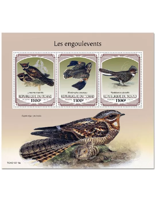 n° 3515/3517 - Timbre TCHAD Poste