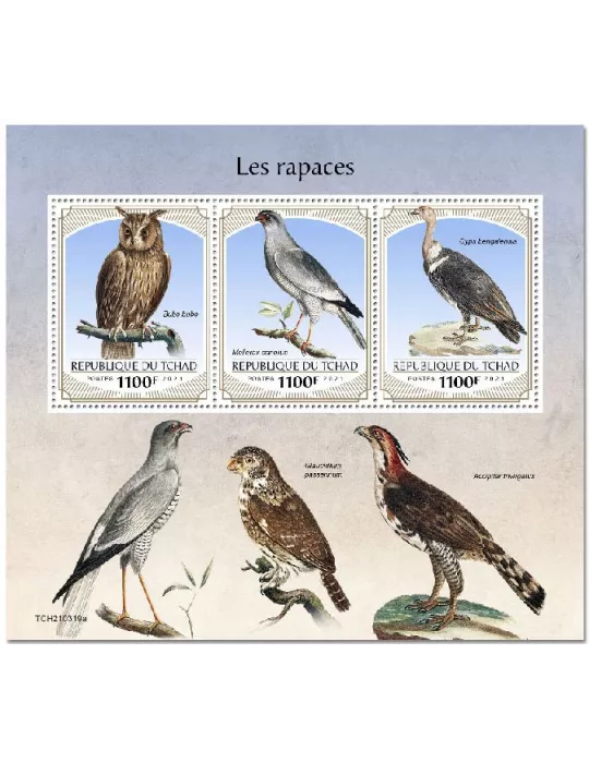 n° 3524/3526 - Timbre TCHAD Poste
