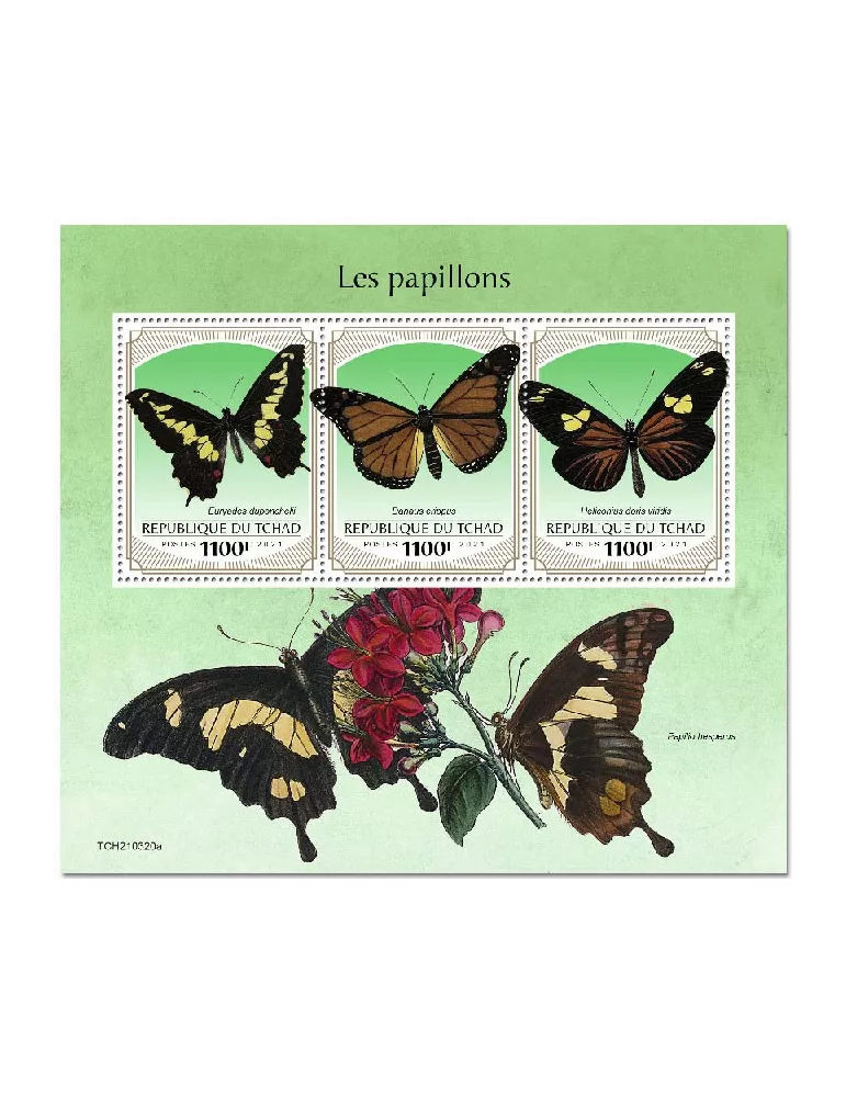 n° 3527/3529 - Timbre TCHAD Poste