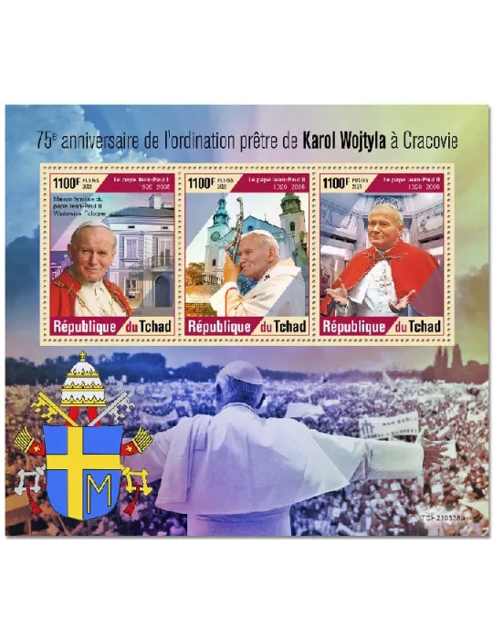 n° 3583/3585 - Timbre TCHAD Poste