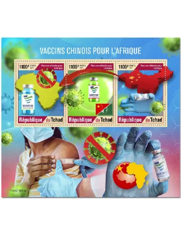 n° 3614/3616 - Timbre TCHAD Poste