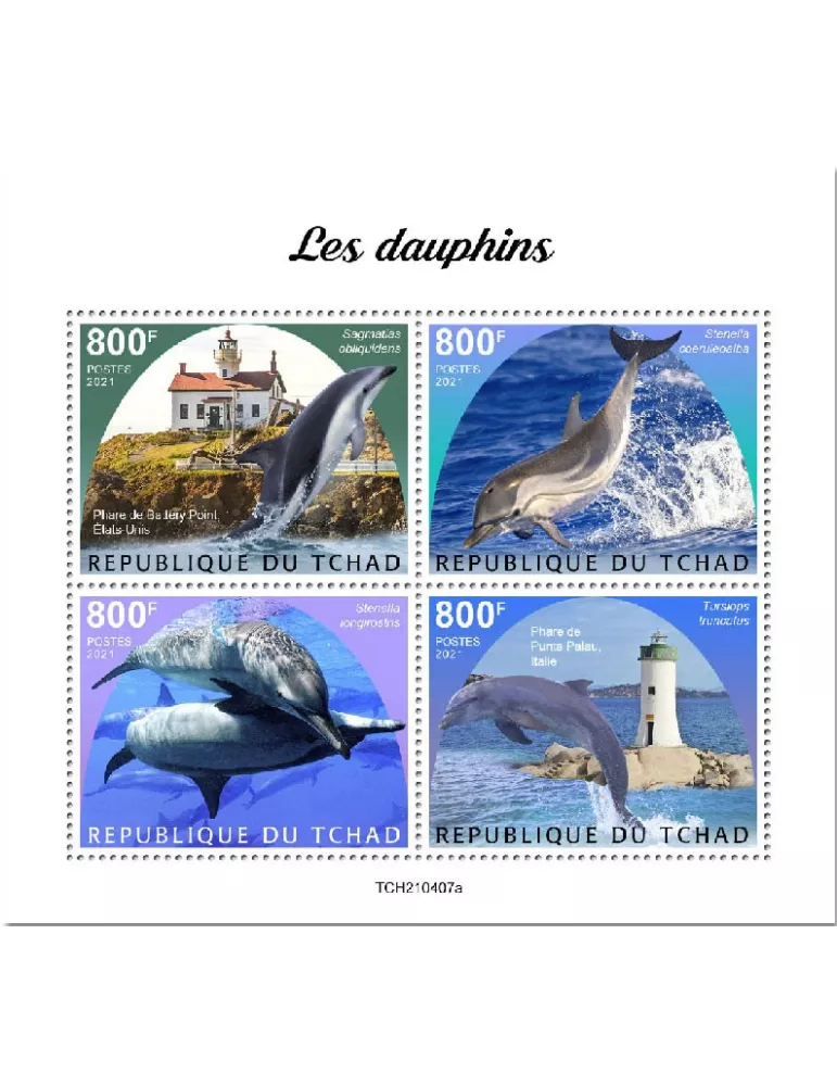 n° 3645/3648 - Timbre TCHAD Poste