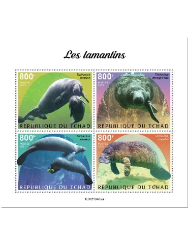 n° 3653/3656 - Timbre TCHAD Poste