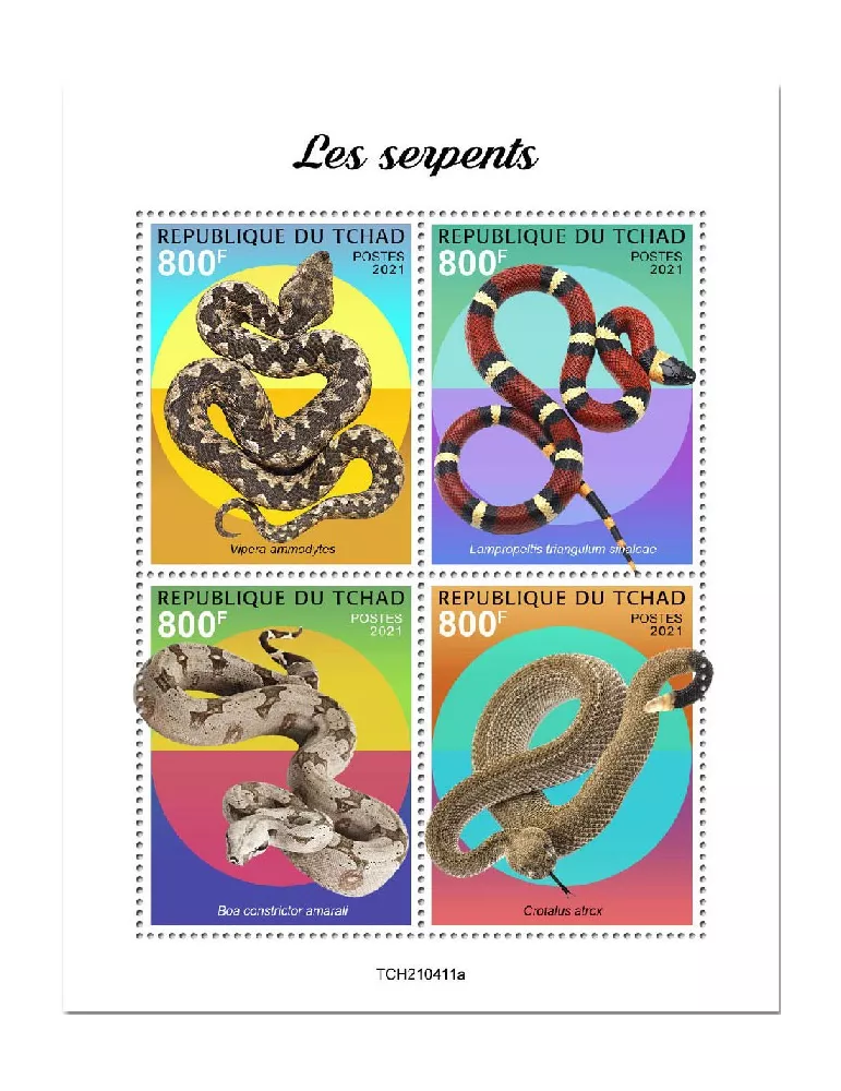 n° 3661/3664 - Timbre TCHAD Poste