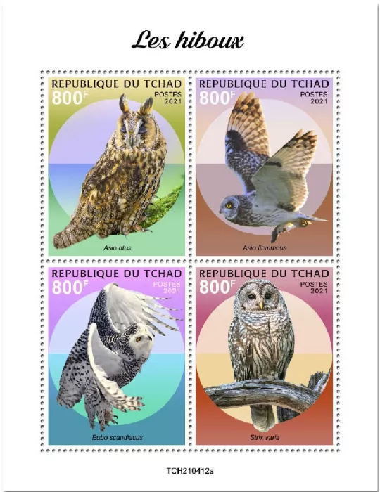 n° 3665/3668 - Timbre TCHAD Poste