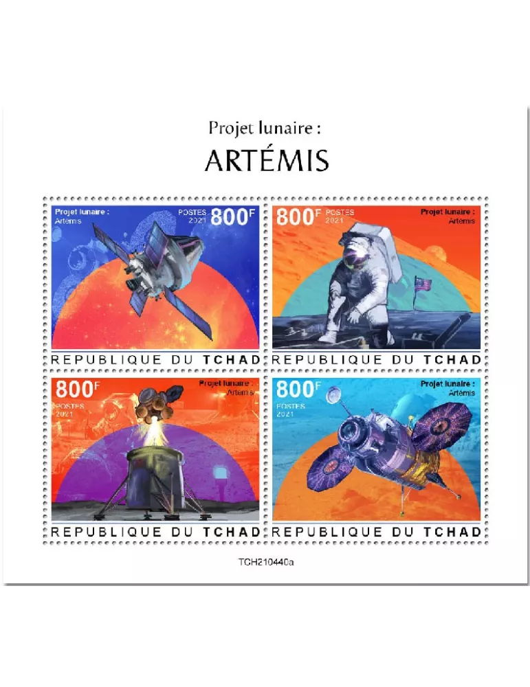 n° 3770/3773 - Timbre TCHAD Poste