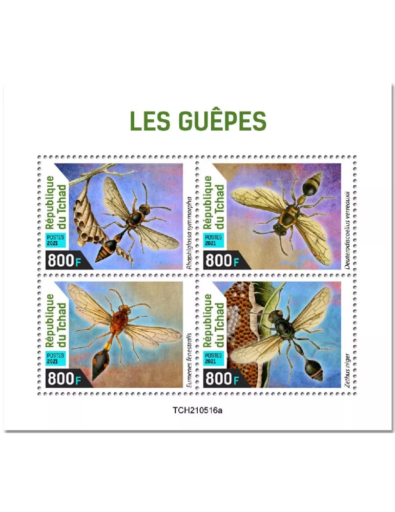 n° 3850/3853 - Timbre TCHAD Poste