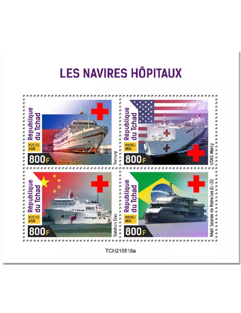 n° 3858/3861 - Timbre TCHAD Poste