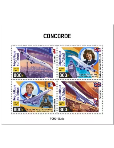 n° 3866/3869 - Timbre TCHAD Poste