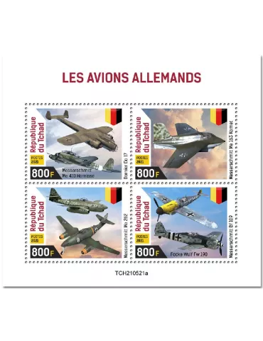 n° 3870/3873 - Timbre TCHAD Poste