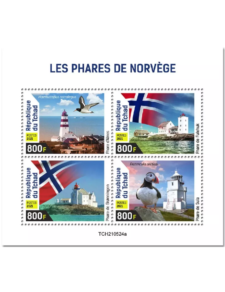 n° 3882/3885 - Timbre TCHAD Poste