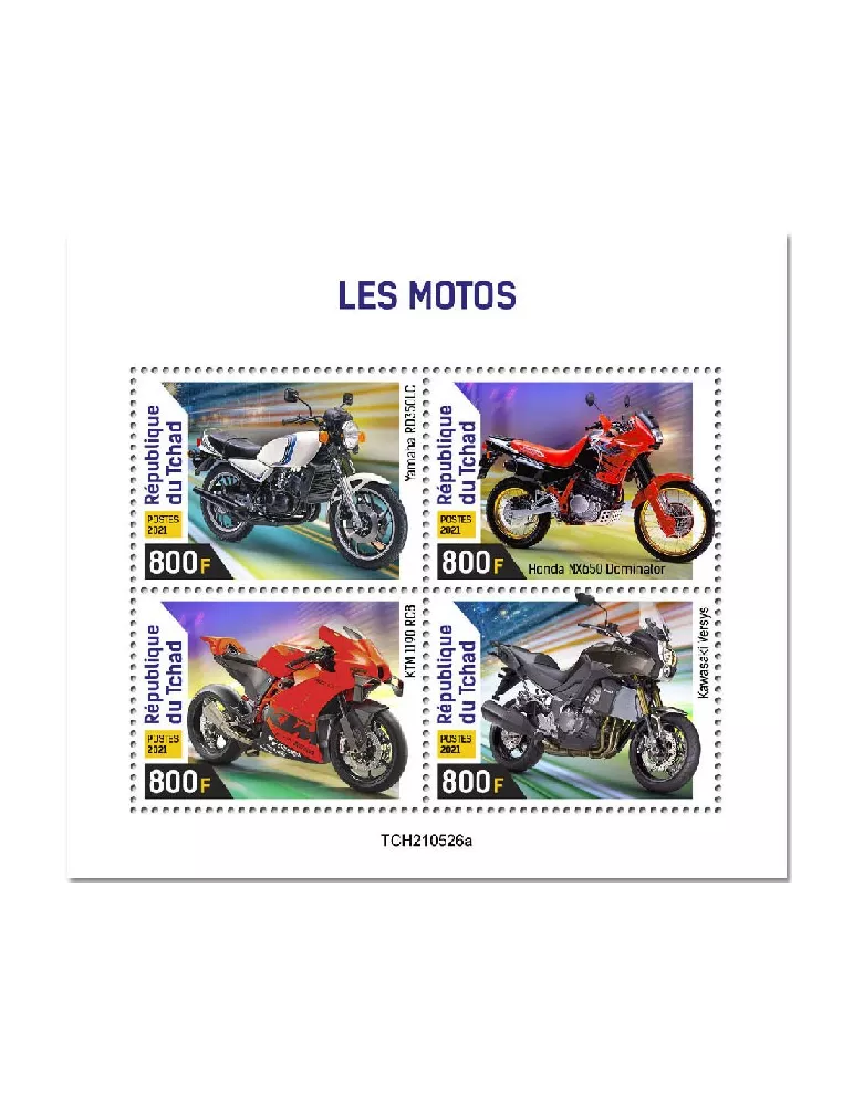 n° 3890/3893 - Timbre TCHAD Poste