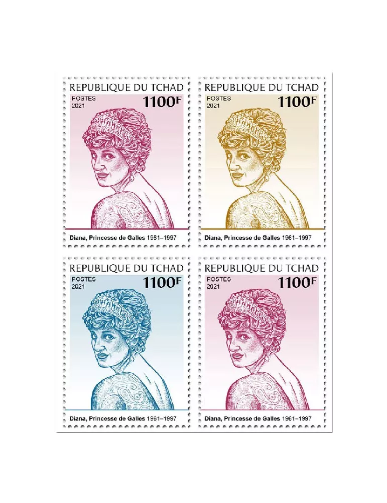 n° 3906/3909 - Timbre TCHAD Poste