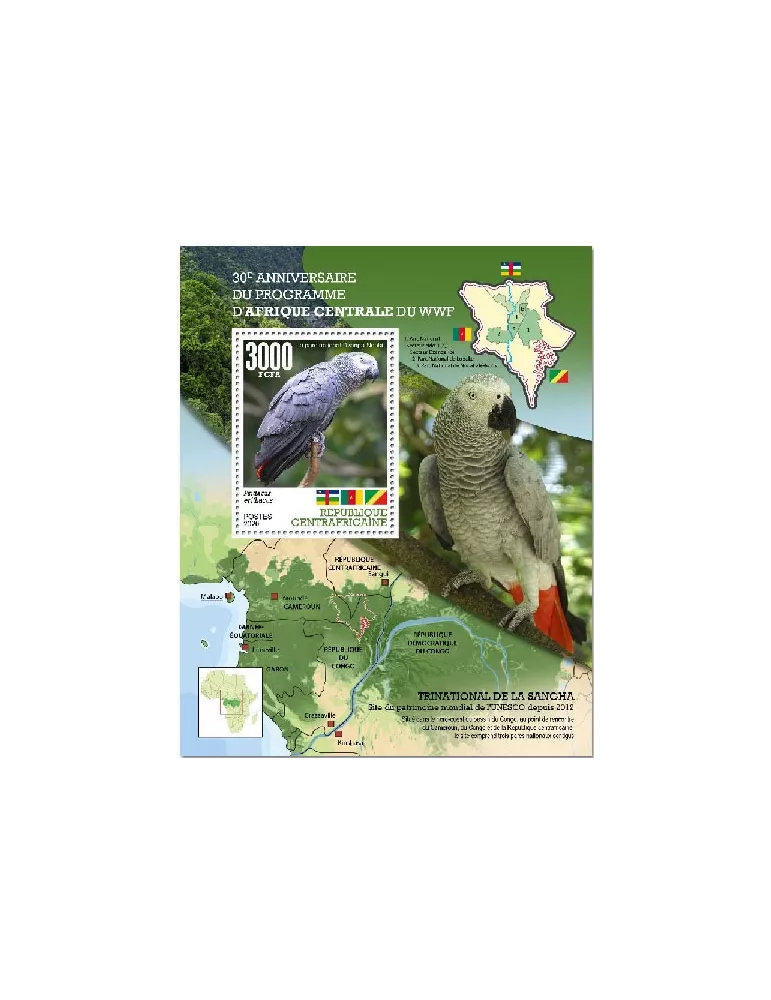 n° 1690 - Timbre CENTRAFRIQUE Blocs et feuillets