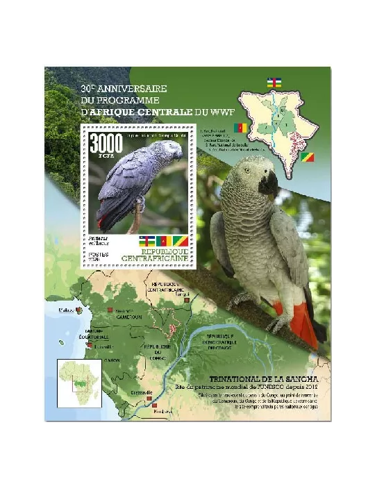 n° 1690 - Timbre CENTRAFRIQUE Blocs et feuillets