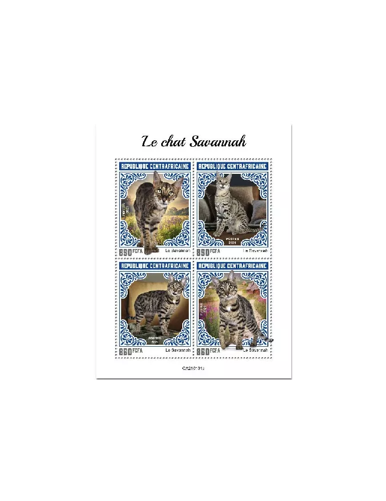 n° 7566/7569 - Timbre CENTRAFRIQUE Poste