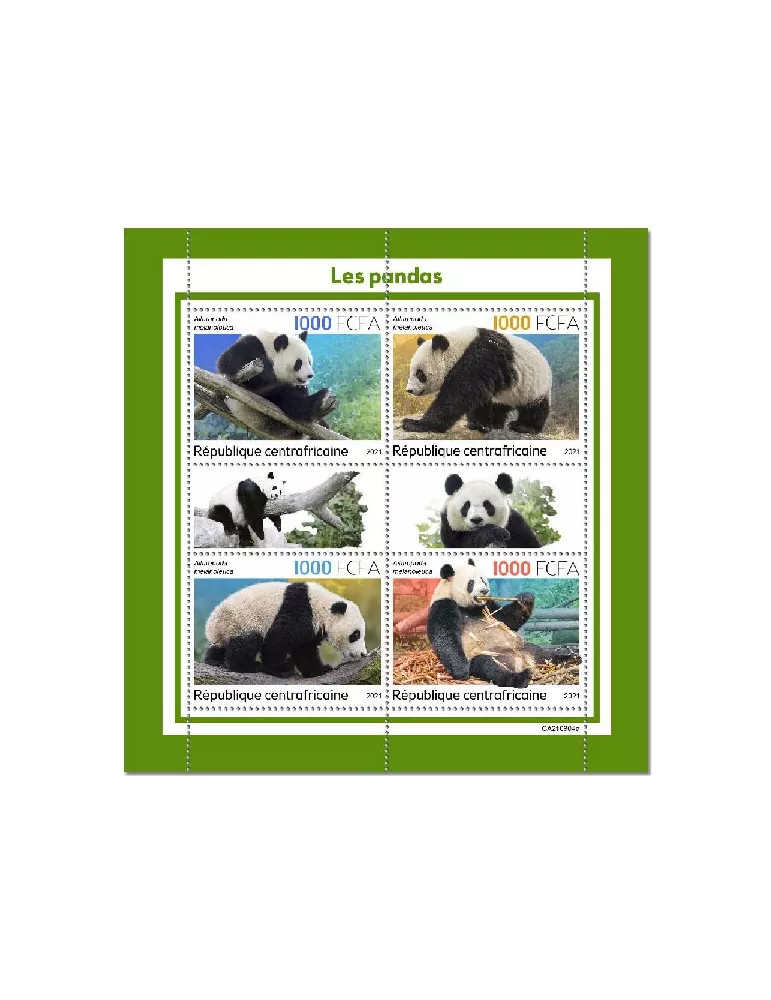 n° 8687/8690 - Timbre CENTRAFRIQUE Poste