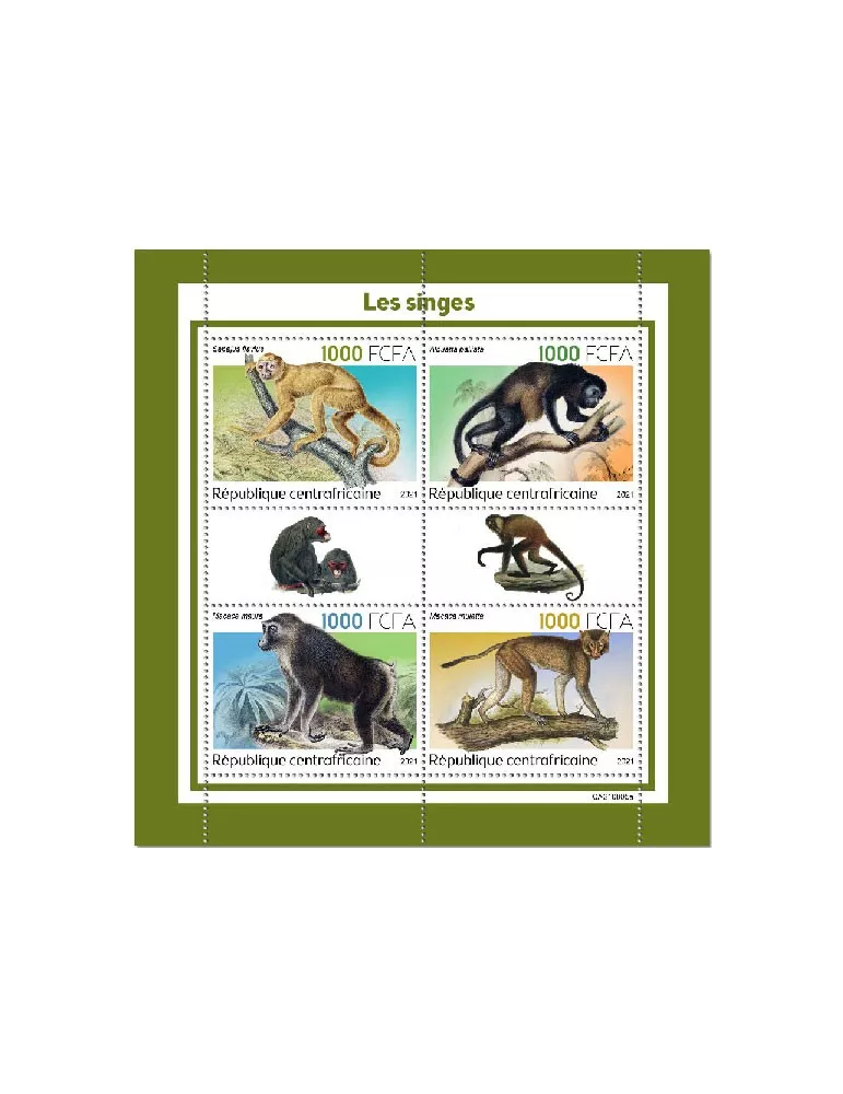 n° 8691/8694 - Timbre CENTRAFRIQUE Poste