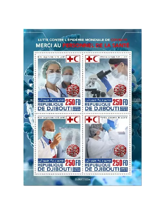 n° 3365/3368 - Timbre DJIBOUTI Poste