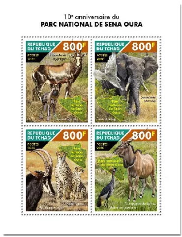 n° 2910/2913 - Timbre TCHAD Poste