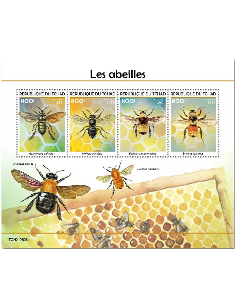 n° 3983/3986 - Timbre TCHAD Poste