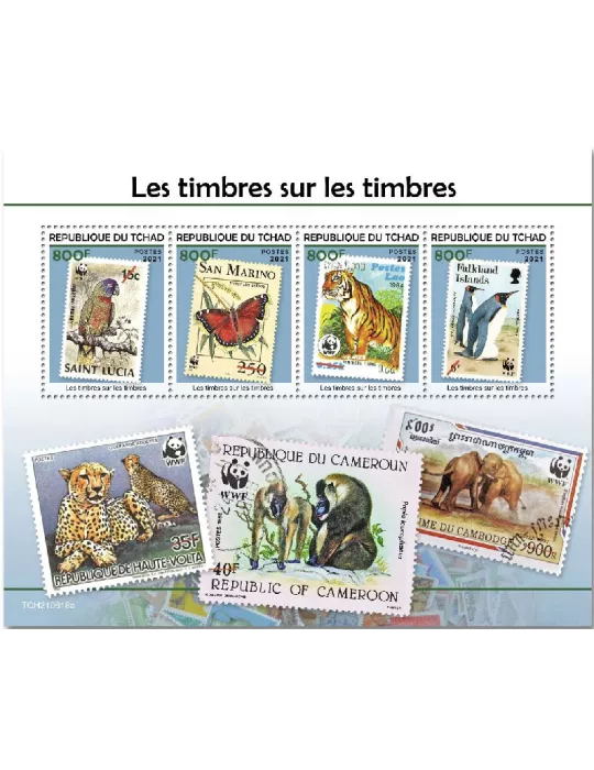 n° 4023/4026 - Timbre TCHAD Poste
