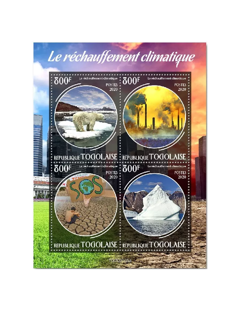 n° 7919/7922 - Timbre TOGO Poste