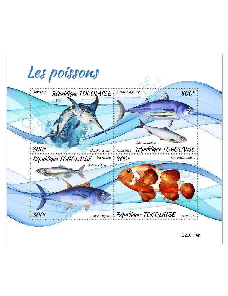 n° 7955/7958 - Timbre TOGO Poste